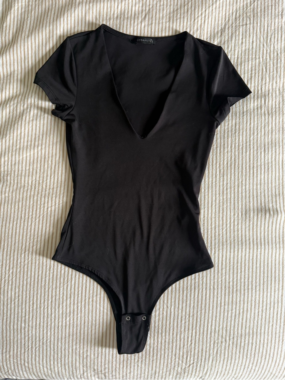 Dynamite Short-Sleeve V-Neck Bodysuit